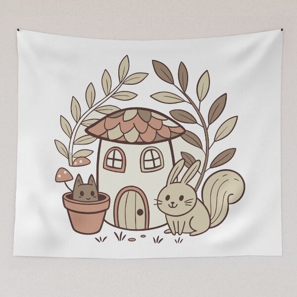 Item preview, Plant Mom Mushroom House – Cottagecore Forest designed and sold by hakobyans.
