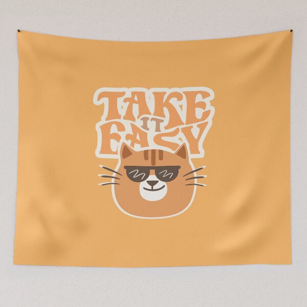 Item preview, Take It Easy Cat | Retro Chill Vibes Kitty | Cool Sunglasses Feline designed and sold by Frezcola.