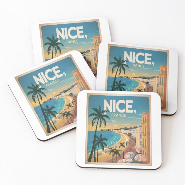 Item preview, Nice France Retro French Riviera Travel Sticker designed and sold by stickercuffs.