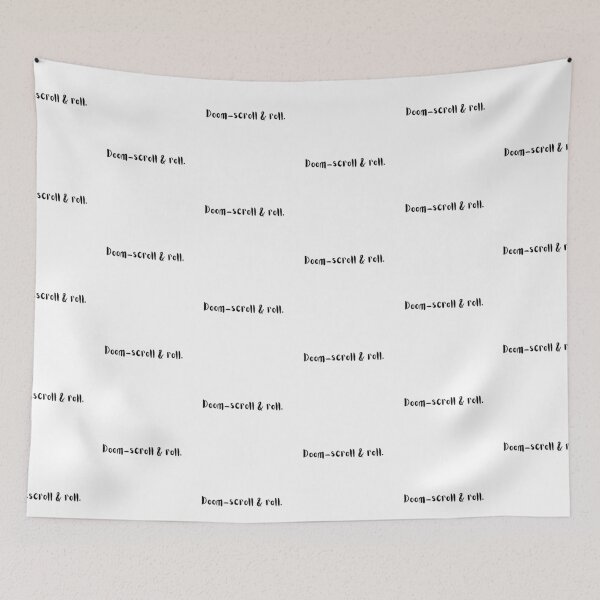Item preview, Doom-Scroll & Roll – Gen Z Humor Quote for the Chronically Online designed and sold by holaitssher.