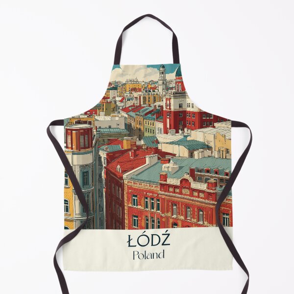 Item preview, Łódź Poster – Industrial Polish City in Vintage Poster Style designed and sold by TuncGK.