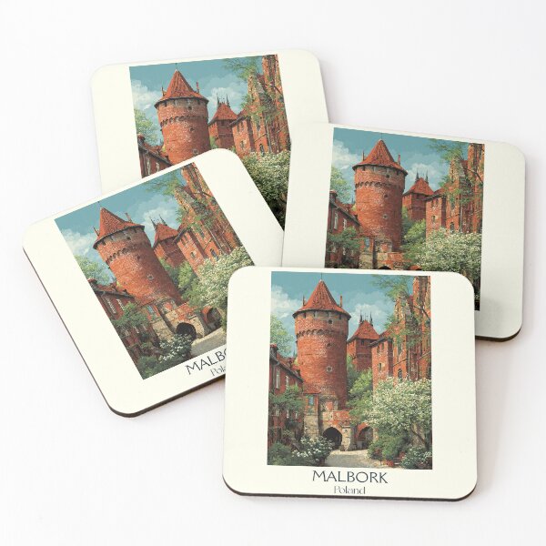 Item preview, Malbork Castle Poster – Teutonic Fortress in Vintage Style designed and sold by TuncGK.