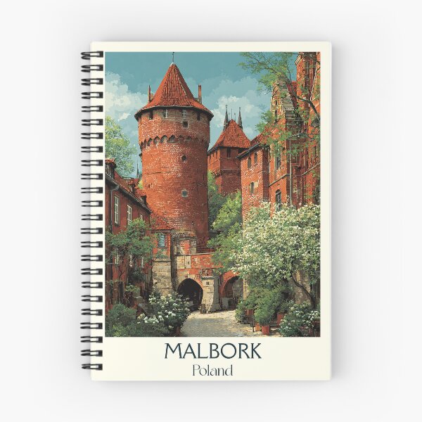 Item preview, Malbork Castle Poster – Teutonic Fortress in Vintage Style designed and sold by TuncGK.