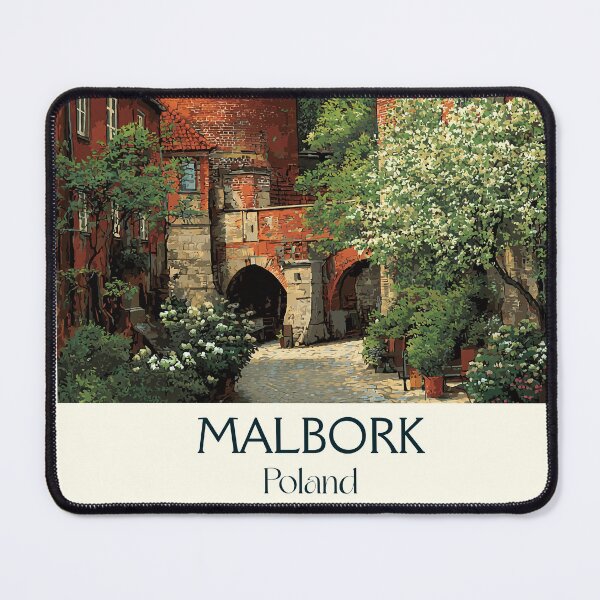 Item preview, Malbork Castle Poster – Teutonic Fortress in Vintage Style designed and sold by TuncGK.