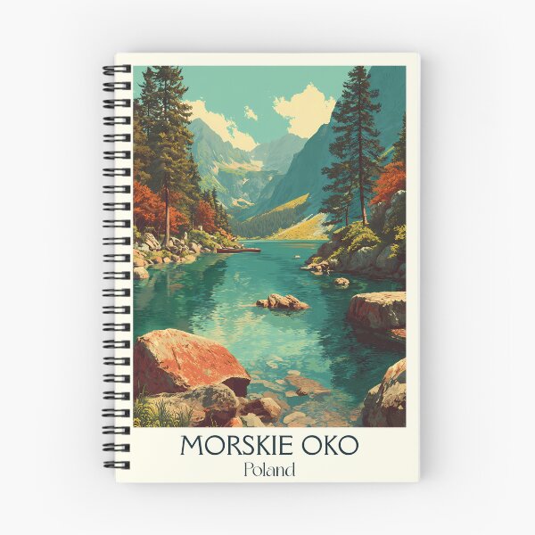 Item preview, Morskie Oko Poster – Poland’s Tatra Lake in Retro Landscape Style designed and sold by TuncGK.