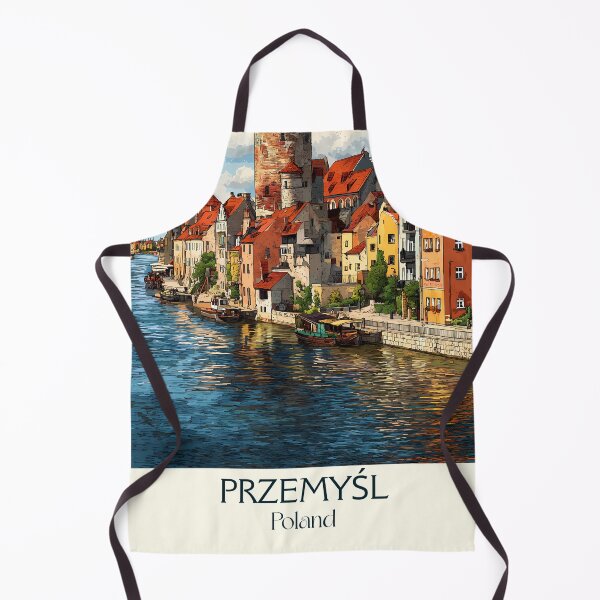 Item preview, Przemyśl Poster – Polish Hilltop Town in Vintage Art Style designed and sold by TuncGK.