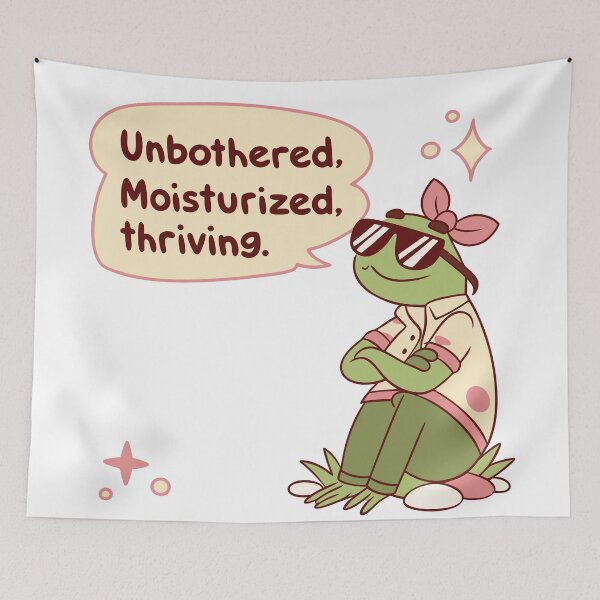 Item preview, Unbothered Frog – Funny Cool Frog Attitude designed and sold by hakobyans.