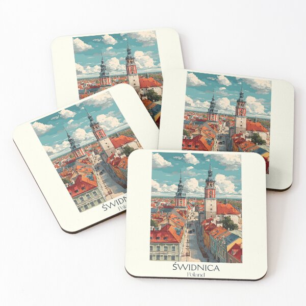 Item preview, Świdnica Poster – Historic Polish Town in Vintage Print designed and sold by TuncGK.