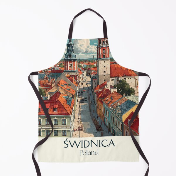 Item preview, Świdnica Poster – Historic Polish Town in Vintage Print designed and sold by TuncGK.