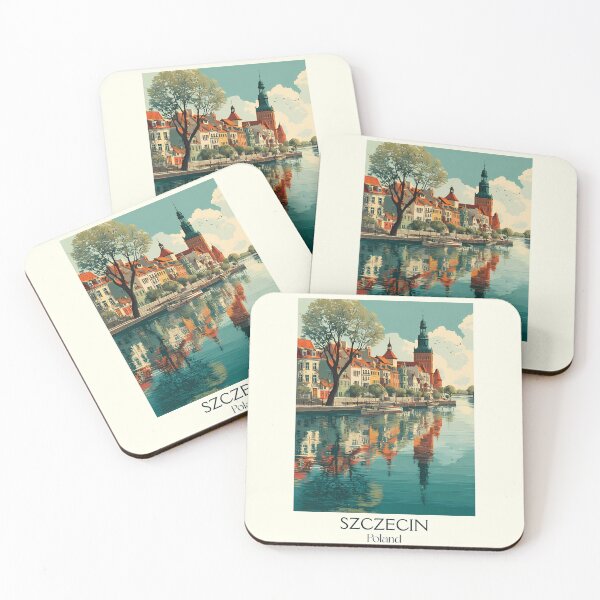 Item preview, Szczecin Poster – West Poland Riverside City in Vintage Style designed and sold by TuncGK.