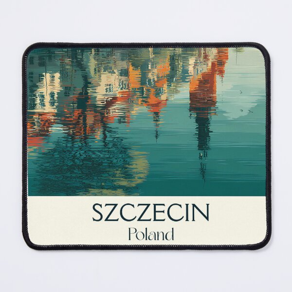Item preview, Szczecin Poster – West Poland Riverside City in Vintage Style designed and sold by TuncGK.