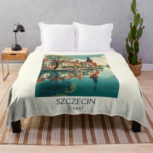 Item preview, Szczecin Poster – West Poland Riverside City in Vintage Style designed and sold by TuncGK.