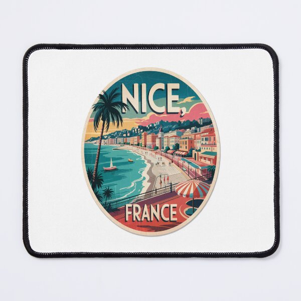 Item preview, Nice France Retro French Riviera Travel Sticker designed and sold by stickercuffs.