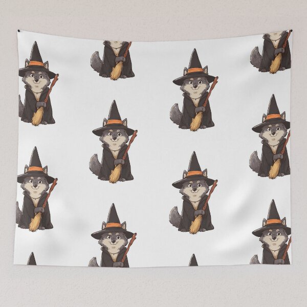 Item preview, Charming Witchy Wolf designed and sold by bapupa.