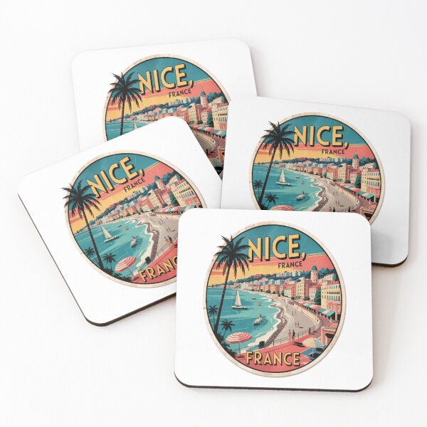 Item preview, Nice France Retro French Riviera Travel Sticker designed and sold by stickercuffs.
