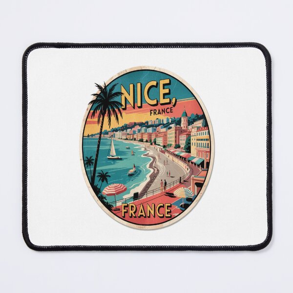 Item preview, Nice France Retro French Riviera Travel Sticker designed and sold by stickercuffs.
