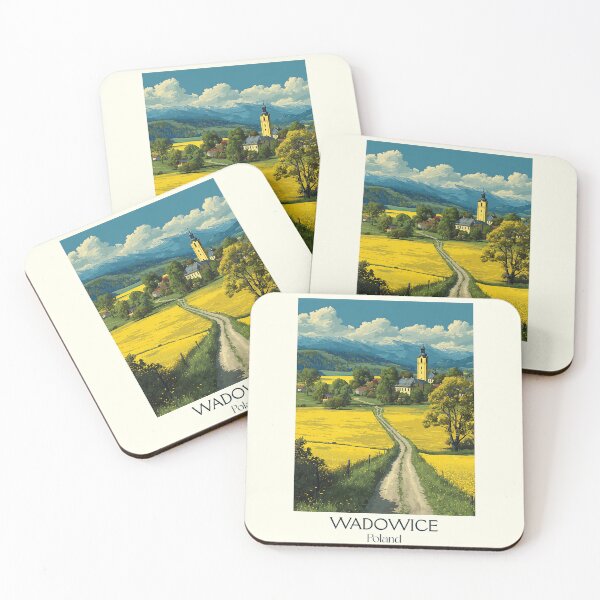 Item preview, Wadowice Poster – Polish Countryside & Papal Hometown in Retro Style designed and sold by TuncGK.