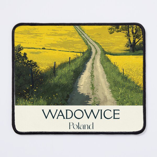 Item preview, Wadowice Poster – Polish Countryside & Papal Hometown in Retro Style designed and sold by TuncGK.
