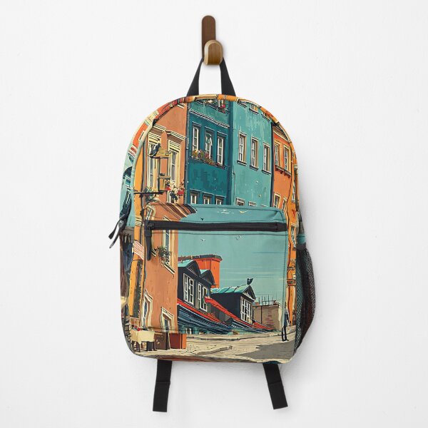 Item preview, Warsaw Poster – Poland’s Capital in Vibrant Vintage Travel Art designed and sold by TuncGK.