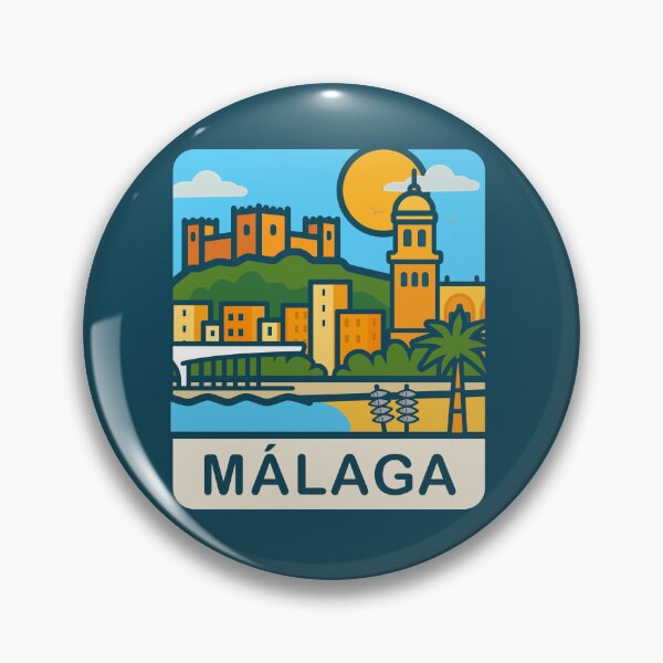 Item preview, Malaga Emblem – Retro Logo designed and sold by MDGK.