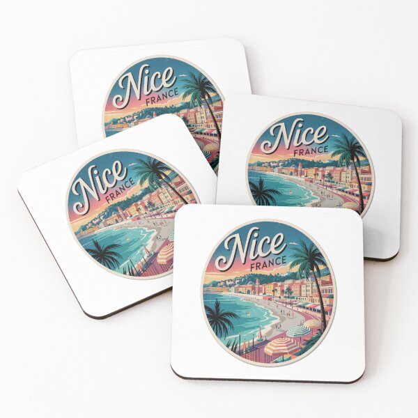 Item preview, Nice France Retro French Riviera Travel Sticker designed and sold by stickercuffs.