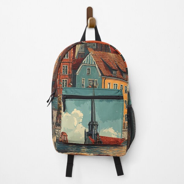 Item preview, Wrocław Poster – Riverside Polish City in Retro European Style designed and sold by TuncGK.