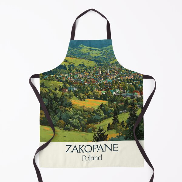 Item preview, Zakopane Poster – Tatra Mountains Village in Vintage Alpine Style designed and sold by TuncGK.