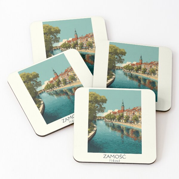 Item preview, Zamość Poster – Renaissance Pearl of Poland in Retro City Art designed and sold by TuncGK.