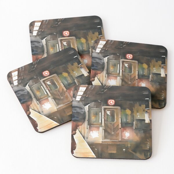 Item preview, Crowded Platforms designed and sold by RCWatercolours.