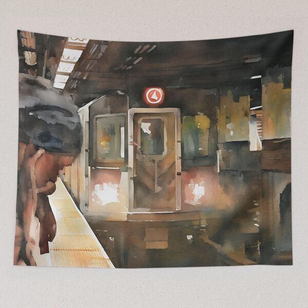 Item preview, Crowded Platforms designed and sold by RCWatercolours.