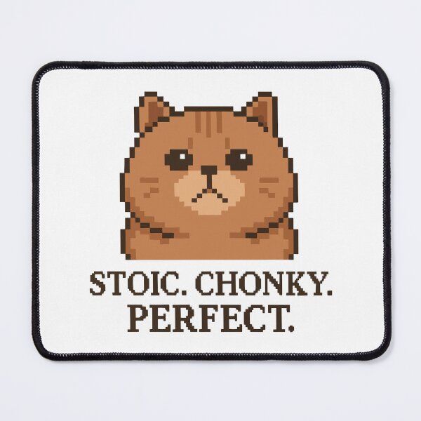 Item preview, Stoic. Chonky. Perfect. – British Shorthair Pixel Cat designed and sold by NaturePixel.