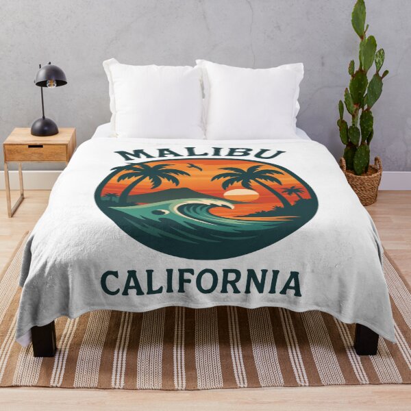 Item preview, Malibu - California (with Black Lettering) designed and sold by VelvetRoom.