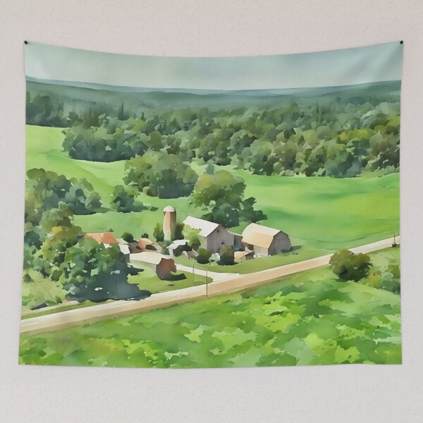 Item preview, Homesteading in Green designed and sold by RCWatercolours.