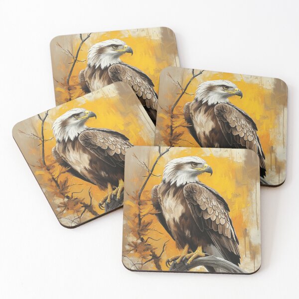 Item preview, Stunning Bald Eagle Painting for Home & Office designed and sold by LazyOwlStore.