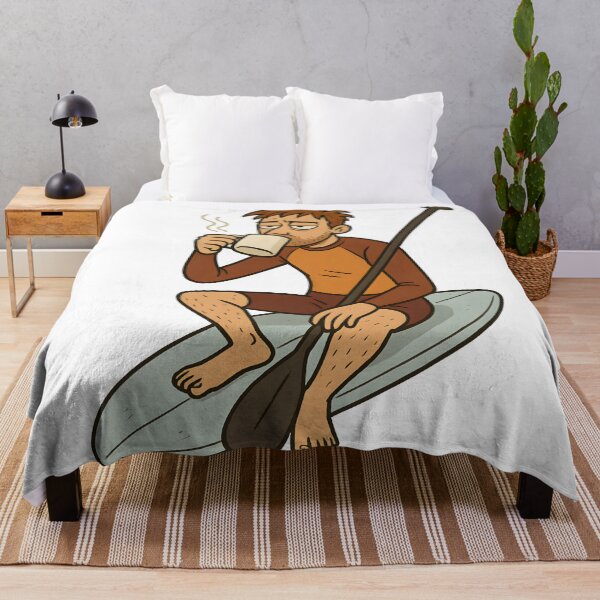 Item preview, Surfer Holding Coffee Instead of Paddle designed and sold by Uglyandcute.