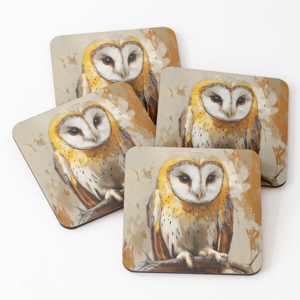 Item preview, Stunning Barn Owl Painting for Home & Office designed and sold by LazyOwlStore.