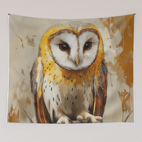 Item preview, Stunning Barn Owl Painting for Home & Office designed and sold by LazyOwlStore.