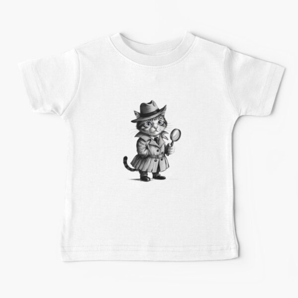 Item preview, cute funny cat detective cats with a magnifying glass, cute cat,cute funny designed and sold by Expressions-Sel.
