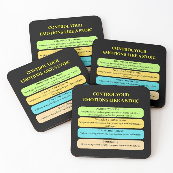 Item preview, 4 Ways to control your emotions like a Stoic | Stoicism Philosophy, Emotional Regulation designed and sold by LexaArtworks.