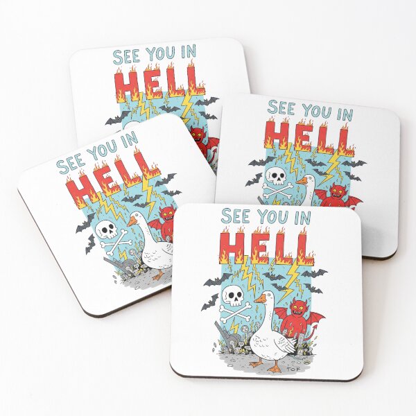 Item preview, See you in Hell, Silly goose, Devil, Satan, Funnyfits70, retro, vintage, meme, funny, humor designed and sold by FunnyFits70.