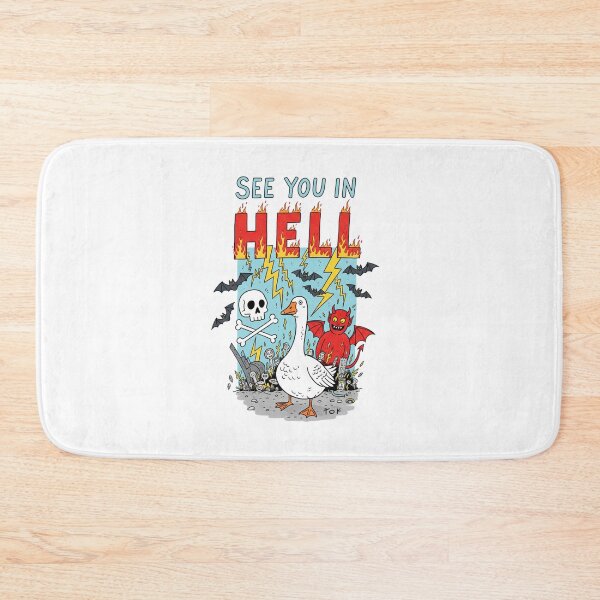 Item preview, See you in Hell, Silly goose, Devil, Satan, Funnyfits70, retro, vintage, meme, funny, humor designed and sold by FunnyFits70.