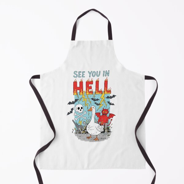Item preview, See you in Hell, Silly goose, Devil, Satan, Funnyfits70, retro, vintage, meme, funny, humor designed and sold by FunnyFits70.