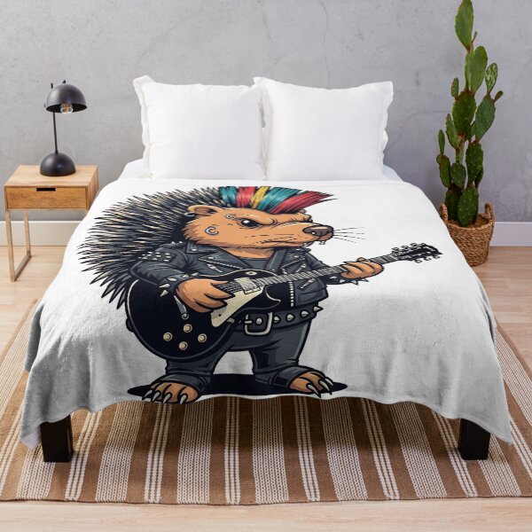 Artikelvorschau, Punk Porcupine – Irokesenrocker in Lederjacke entworfen und verkauft von MzulhilmiZam.