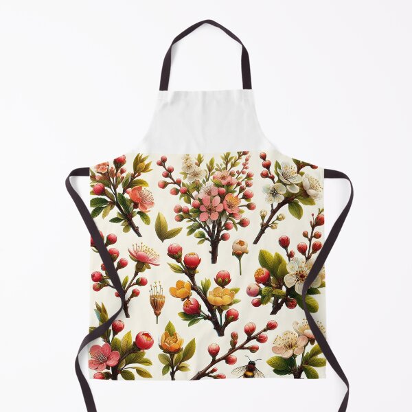Item preview, Sakura Botanical Collage – Pink White Cherry Blossoms on Varied Twigs designed and sold by EmeraldeaDesign.