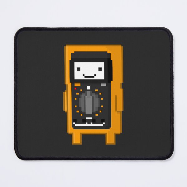Item preview, Voltino the Cute Pixel Multimeter – Electrical Engineering Mascot designed and sold by Dugolivia.
