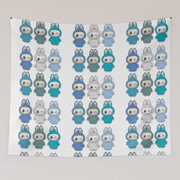 Item preview, Blue labubu pack designed and sold by Galaxy Artz.