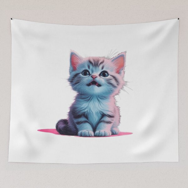 Item preview, cute funny cat meowing little kitten, cute cat,cute funny designed and sold by Expressions-Sel.