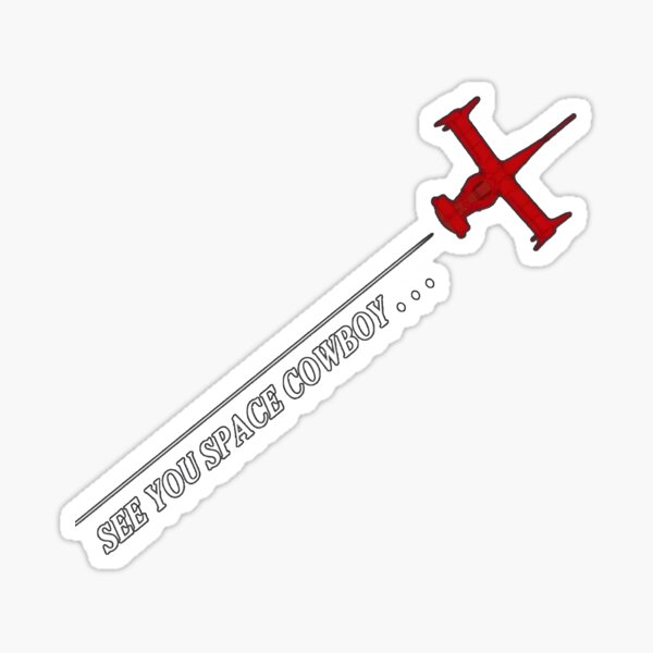 Vista previa del artículo con la obra «Nos vemos, vaquero espacial - Minimal Rocket», diseñado y vendido por The Graceful Goods.
