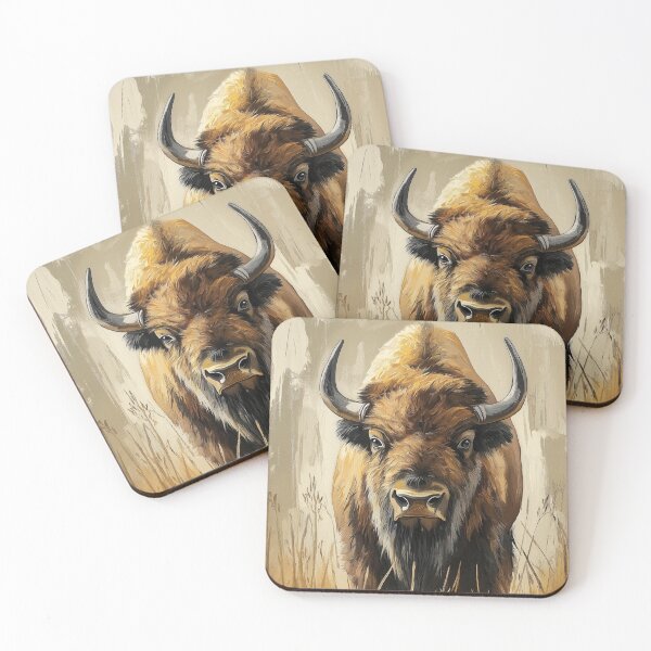 Item preview, Stunning Bison Painting for Home & Office designed and sold by LazyOwlStore.