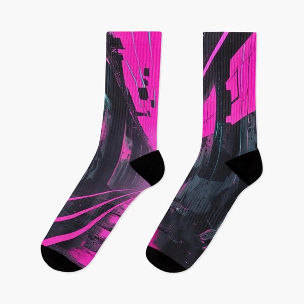 Item preview, Cyberpunk Camouflage Neon Glitch Streetscape designed and sold by CamouflageLab.